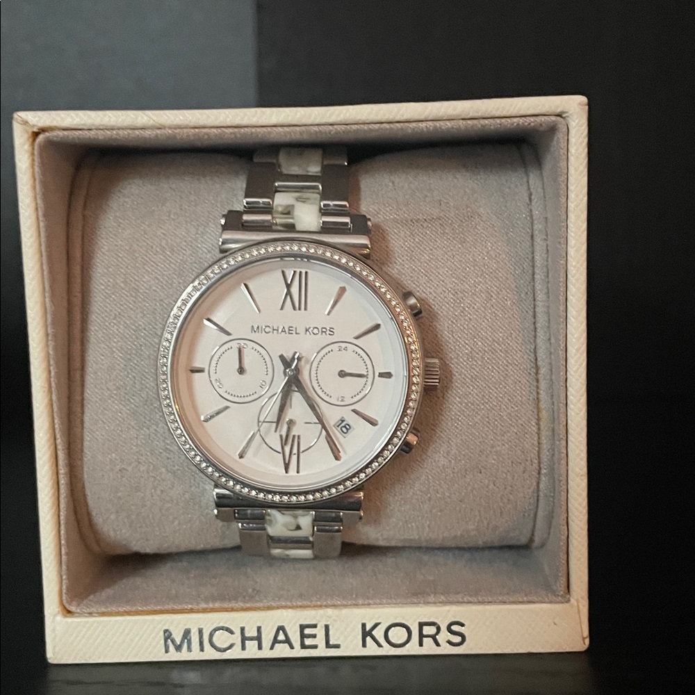 Michael Kors Silver Chronograph Watch